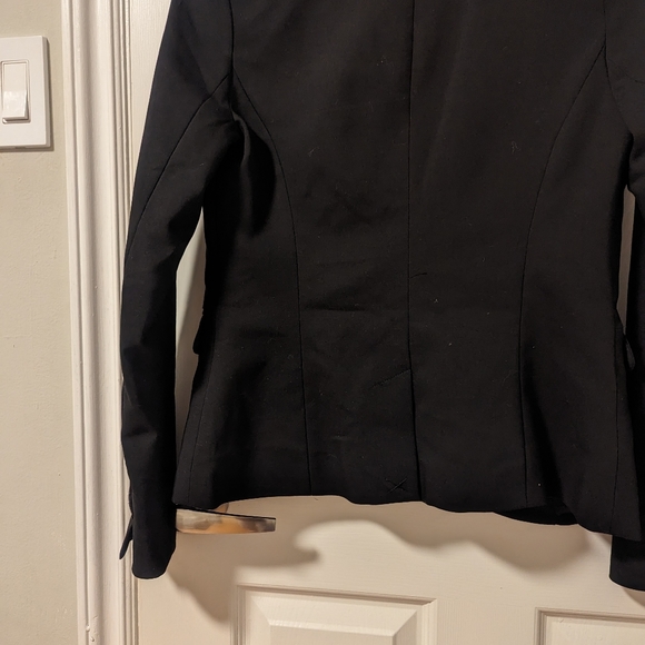 Ricki's Black One-Button Cotton Blend Stretchy Blazer (Size 0) - Picture 9 of 12